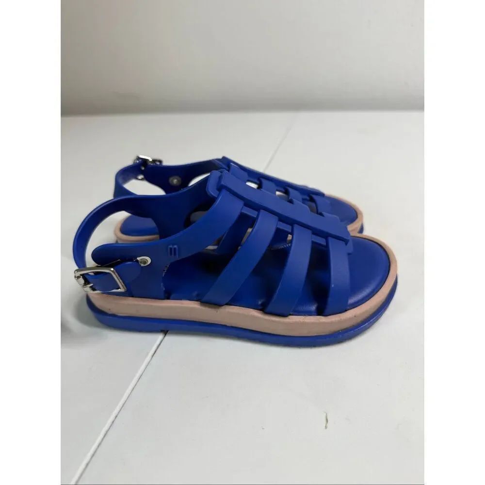 Melissa Girls MEL FLOX III Blue Sandals Size 12